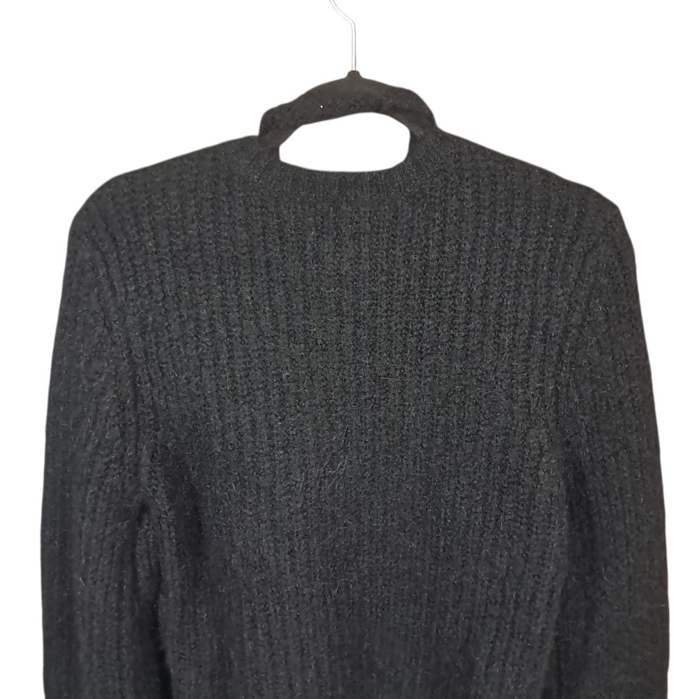 Pistola NWT Emilie Halter Cardigan Sweater Set Black Midnight Knit Alpaca Large - Picture 6 of 13